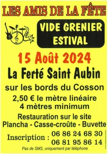 Vide-Grenier estival • La Ferté Saint Aubin