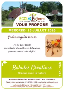 Cadre végétal tressé