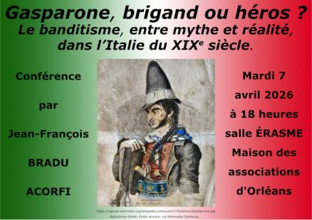 GASPARONE, BRIGAND ou HEROS, par Jean-François BRADU