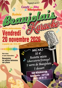 Soirée Beaujolais et karaoké