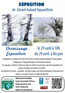 Exposition d'aquarelles sur le thème de la nature
