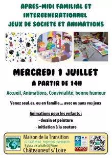 Après-midi jeux et animations