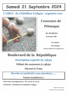 Concours de pétanque