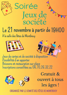 Soirée jeux de société