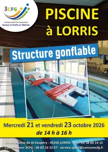 Structure gonflable piscine de Lorris