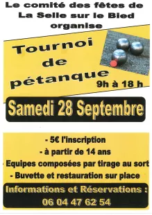 Tournoi de Pétanque