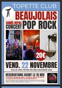 Soirée Beaujolais - Repas concert