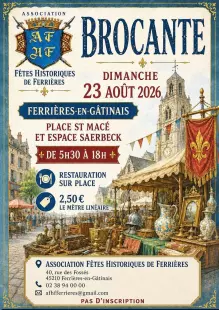 Brocante des Fêtes Historiques de Ferrières