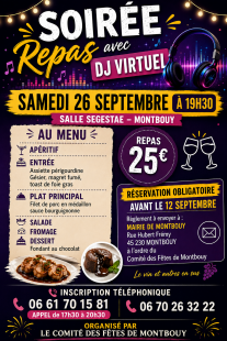 Soirée repas +dj
