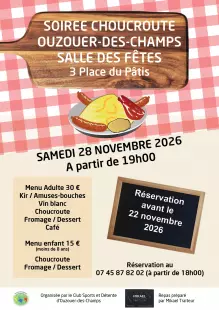 Soirée choucroute