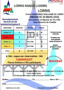 8ème randonnée Guillaume de Lorris
