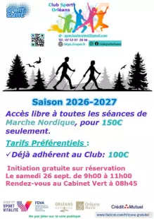 Initiation gratuite sur réservation à la marche Nordique