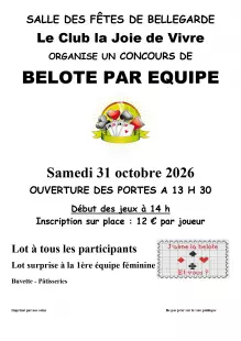 Concours de belote par équipe