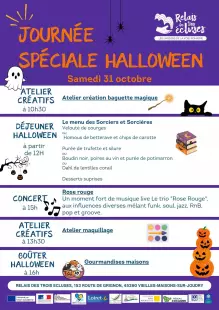 Journée Halloween : déjeuner, atelier maquillage et concert