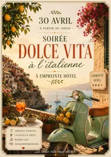 ✨ Soirée Dolce Vita à Empreinte Hôtel