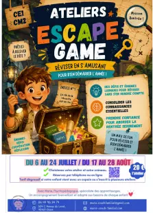 Les ateliers de l'été à Olivet - Escape Game