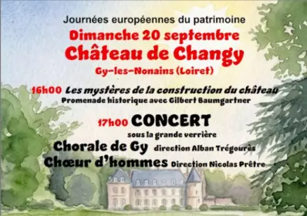 Visite du château de Changy et concert de la Chorale de Gy