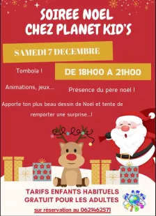 Soirée Noël chez Planet Kid's