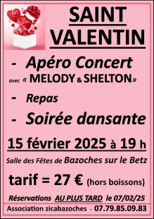 Soirée Saint Valentin