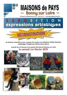 Démonstrations de dessins animaliers et de modelages d'argile