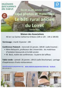 Expo photos et matériaux: le bâti rural ancien du Loiret