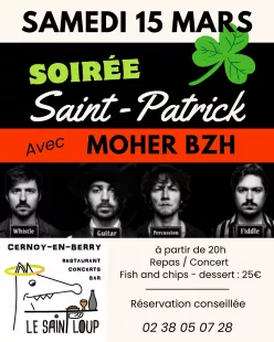 Apéro-concert de la Saint-Patrick avec le groupe 