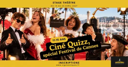 Stage 11-15 ans : Ciné quizz, Festival de Cannes – Du 19 au 23 avril 27