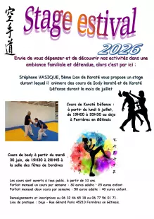 Stage estival de Karaté Défense