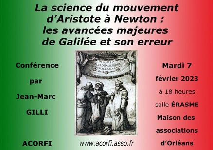 La science du mouvement d’Aristote à Newton : les avancées majeures de Galilée et son erreur par Jea