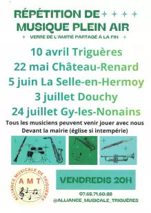 Répétition de musique plein air