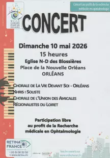 Concert RÉTINA Mille chœurs pour un regard 2026 – Recherche Médicale en Ophtalmologie