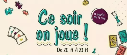 Soirée jeux à la ludothèque de Fleury-les-Aubrais