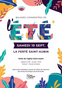 Balades commentées de l’été • Visite de l’église Saint Aubin
