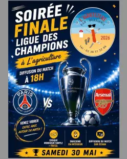 Diffusion en direct de la Finale de la Ligue des Champions
