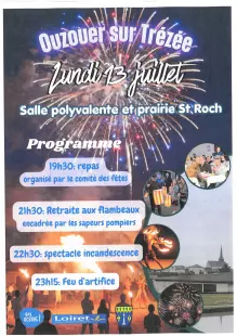 Festivités du 14 juillet : dîner champêtre, bal et feu d'artifice