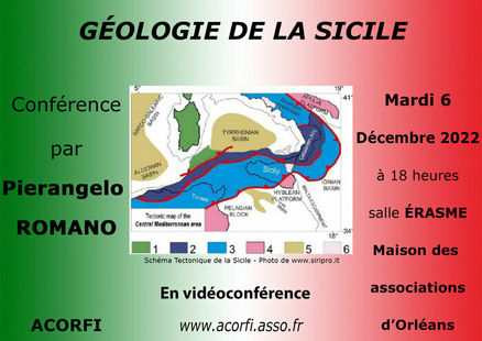 Géologie de la Sicile, par Pierangelo Romano, en visio-conférence