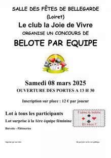 Concours de belote par équipe