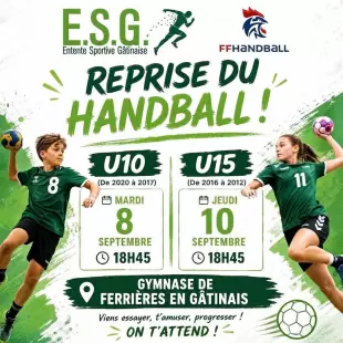 Reprise du Handball