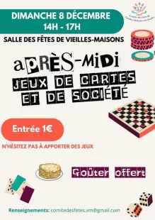 Après-midi jeux de cartes et de société