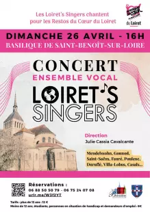Ensemble vocal Loiret's singers à la Basilique de Saint-Benoît-sur-Loire