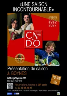 Le CADO présente sa saison théâtrale 2026-2027 le 18 mai à Boynes