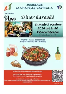 Dîner Karaoké avec l'orchestre Ca Part en Live