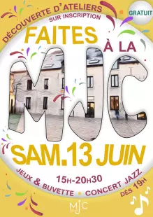 Jazz en fête (concert de jazz) + découverte des ateliers de la MJC