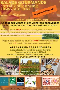 BALADE GOURMANDE AUTOUR DU VIN DES COTEAUX DU GIENNOIS