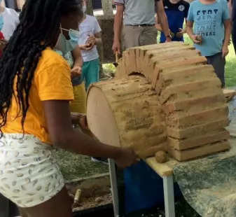 Atelier torchis et pans de bois