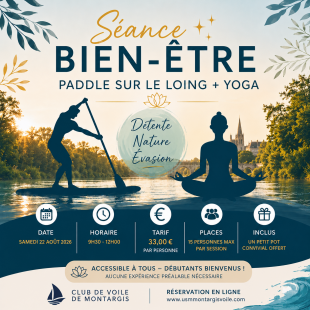 Séance bien-être paddle + yoga