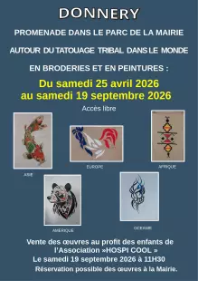 Exposition : Autour du tatouage tribal dans le monde (en broderies et en peintures)