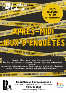 Après-midi jeux d'enquête