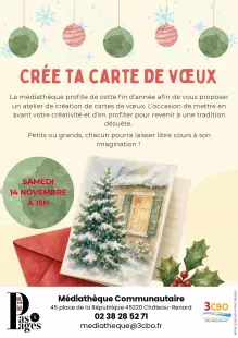 Atelier : Crée ta carte de voeux