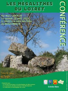 Conférence : les mégalithes du Loiret